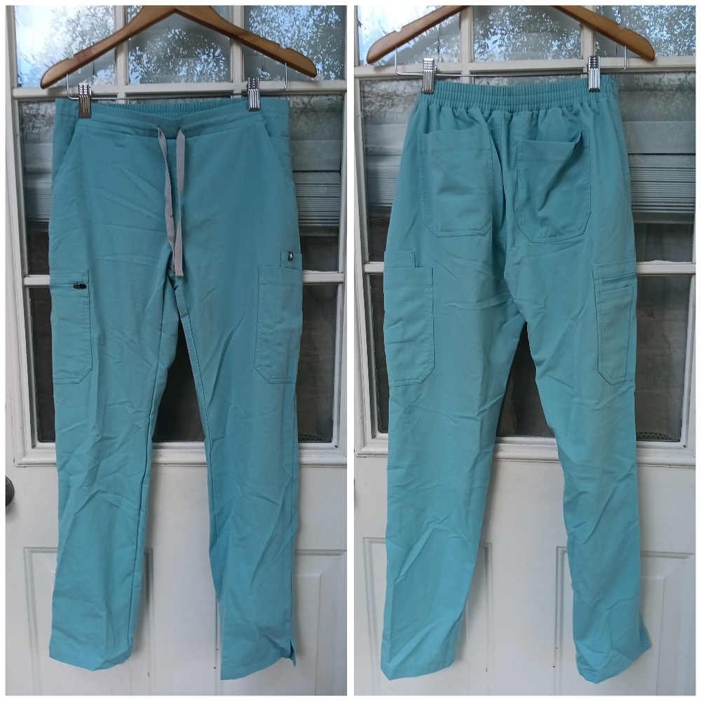 Figs Women's Scrub Pants in Aqua Blue